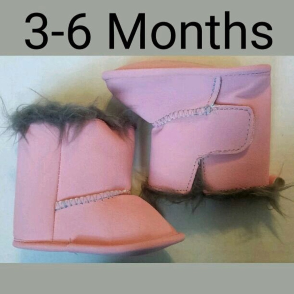 Baby Girl's Sz 3-6 Months Rugged Bear Boots